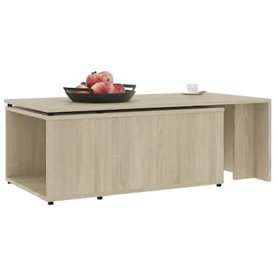 Τραπεζάκι Σαλονιού VidaXL από Μοριοσανίδα 150x50x35cm - Καφέ image 4