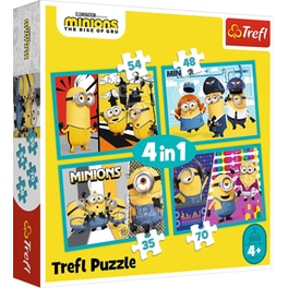 Παιδικό Παζλ Trefl Minions 4 σε 1 (35/48/54/70 Κομμάτια)