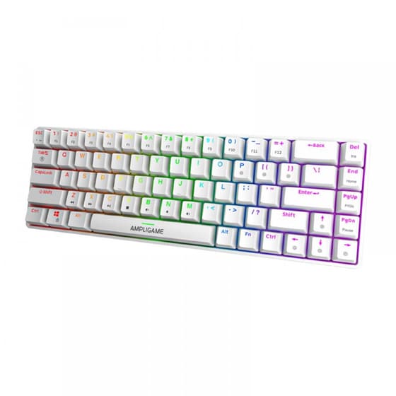 Fifine GK1 Gaming Μηχανικό Ενσύρματο Πληκτρολόγιο RGB Λευκό (US) image 2