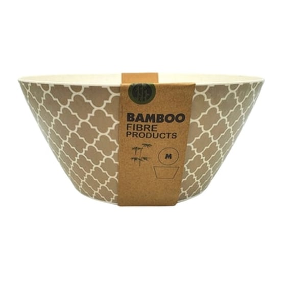 Σαλατιέρα Φυσικό Bamboo 100% Οικολογικό White Beige Minimal 24x12cm image 0