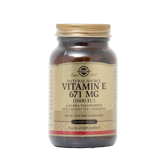 Solgar Vitamin E 671mg (1000iu) - 50 κάψουλες image 0