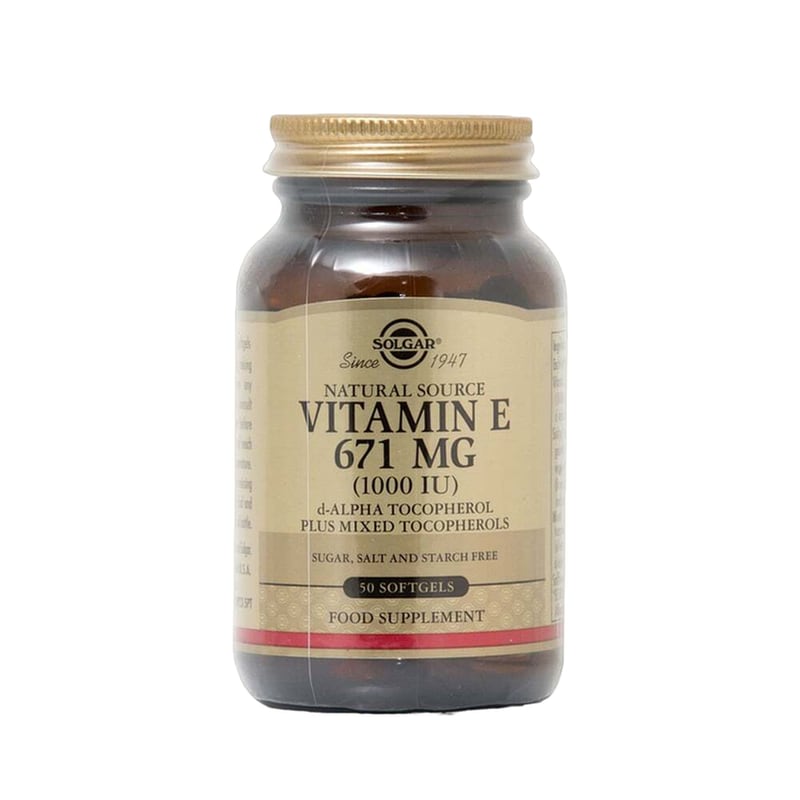 Solgar Vitamin E 671mg (1000iu) - 50 κάψουλες