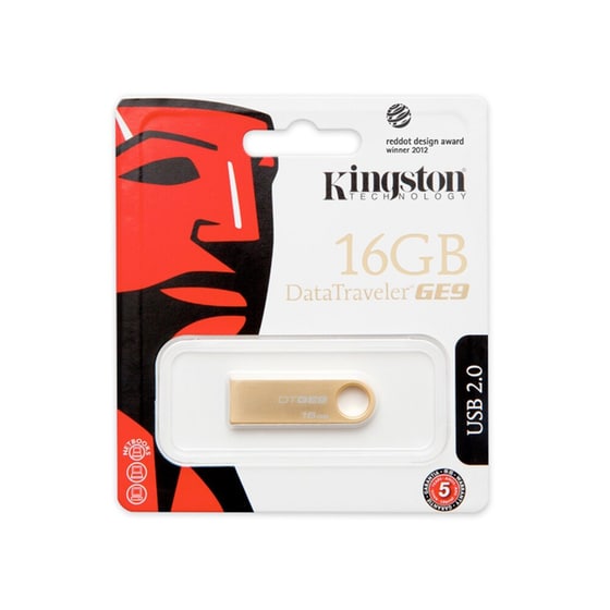 USB stick Kingston 16GB 2.0 DTGE9 Χρυσαφί image 3