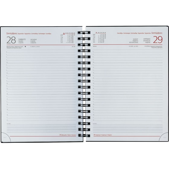 Ημερολόγιο Ημερήσιο 2026 Θεοφύλακτος 12M Kashmir Indiana Μπλε image 1