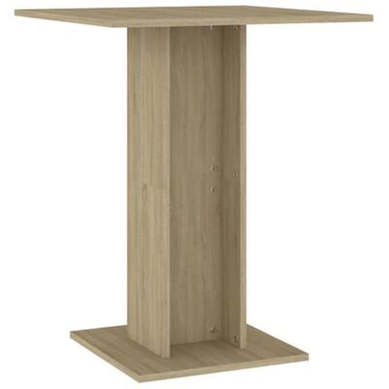 Τραπέζι Bistro Vidaxl από Μοριοσανίδα 60x60x75 cm - Sonoma/Δρυς image 0