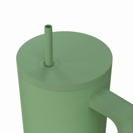 Κούπα Θερμός Με Λαβή & Καλαμάκι Estia Save The Aegean Tumbler Pine 900ml image 1
