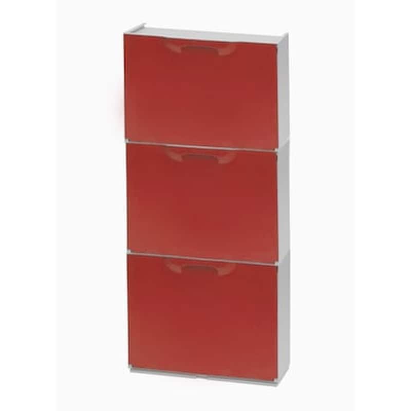 ARTPLAST Παπουτσοθήκη Πλαστική Συναρμολογούμενη 3σε1 Σύνθεση 51x17.3x123cm Unika Κόκκινο