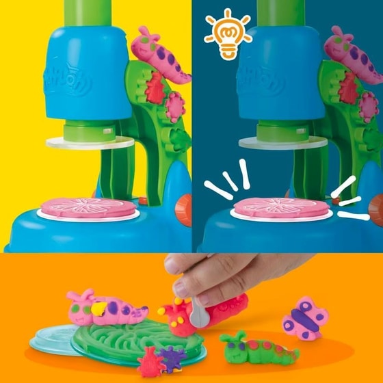Hasbro Play-Doh Light & Look Microscope Playset (G0494) image 6