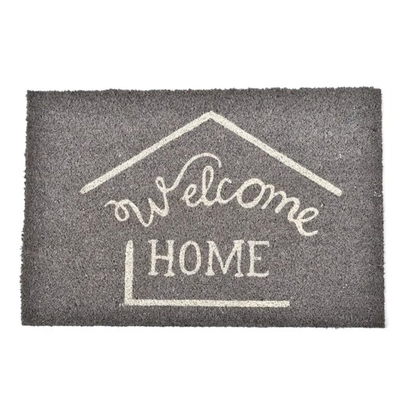 ARIA TRADE Πατάκι Χαλάκι Εισόδου Coco Welcome Home 60x40 cm - Γκρι