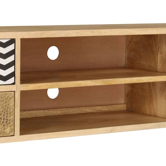 Έπιπλο Τηλεόρασης VidaXL από Ξύλο 120x30x40cm - Πολύχρωμο image 8