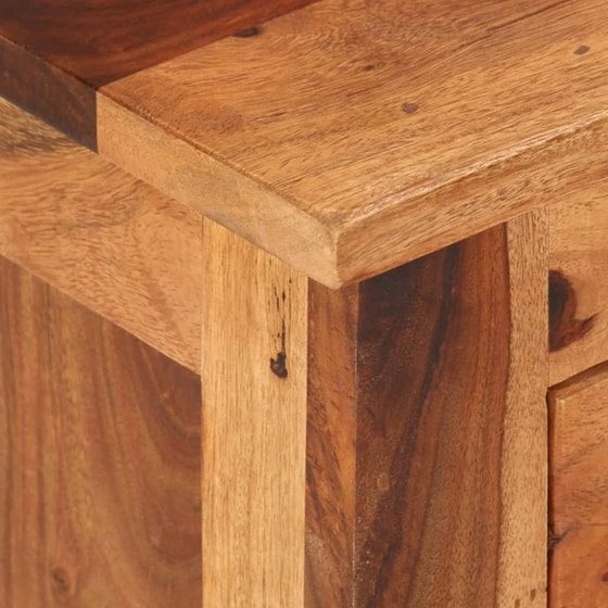 Έπιπλο Τηλεόρασης VidaXL Μασίφ Ξύλο 110x30x40cm - Καφέ image 1