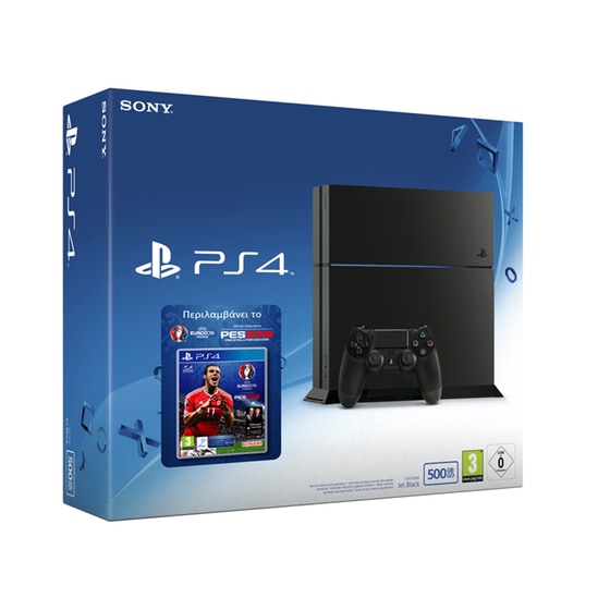 Sony PlayStation 4 - 500GB C Chassis & Pro Evolution Soccer 2016 Euro 2016 image 0