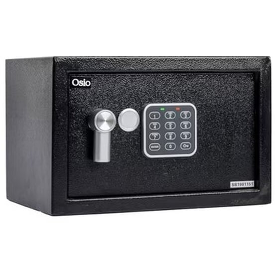 Χρηματοκιβώτιο Osio OSB-2031BL με Ηλεκτρονική Κλειδαριά 31x20x20 cm - Μαύρο image 0