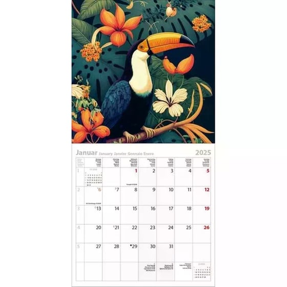 Ημερολόγιο Τοίχου 2025 Dschungelfieber image 1