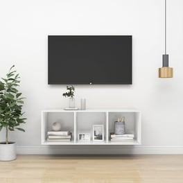 Έπιπλο Τηλεόρασης  Vidaxl Μοριοσανίδα 107x37x37 cm - Λευκό