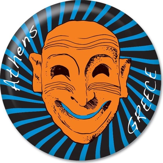 Μαγνήτης GNF THINKOFGREECE Κωμική Μάσκα 5.9 cm image 0