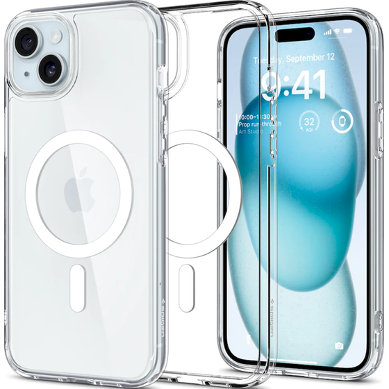 Θήκη Apple iPhone 15 - Spigen Ultra Hybrid Magfit - White image 0
