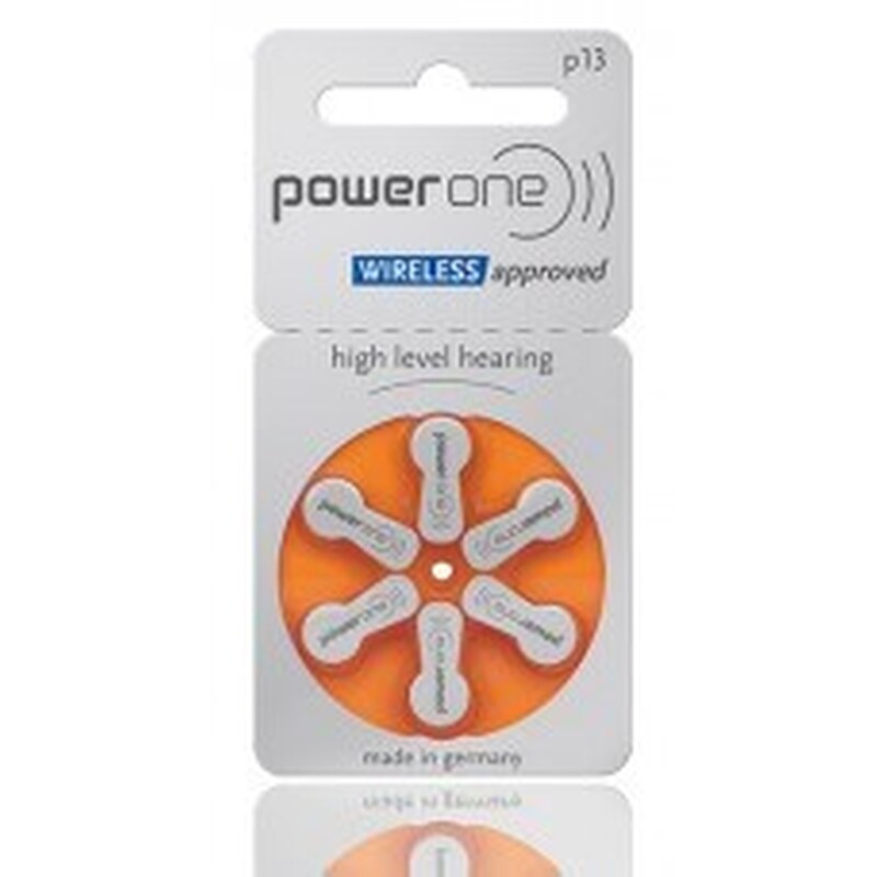 POWER ONE Power One Μπαταρίες Ακουστικών Βαρηκοΐας P13, Mercury Free, 1.45v, 6τμχ