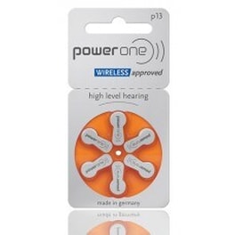 Power One Μπαταρίες Ακουστικών Βαρηκοΐας P13, Mercury Free, 1.45v, 6τμχ