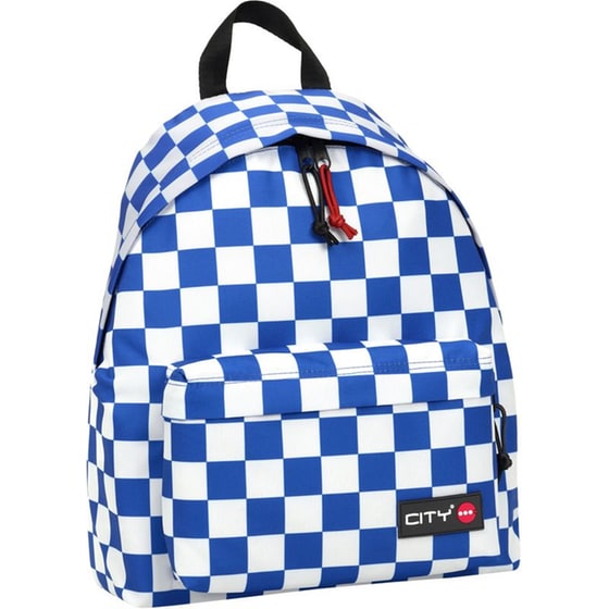 Τσάντα Πλάτης City The Drop Blue Checkers 2 Θηκών Μπλε image 2