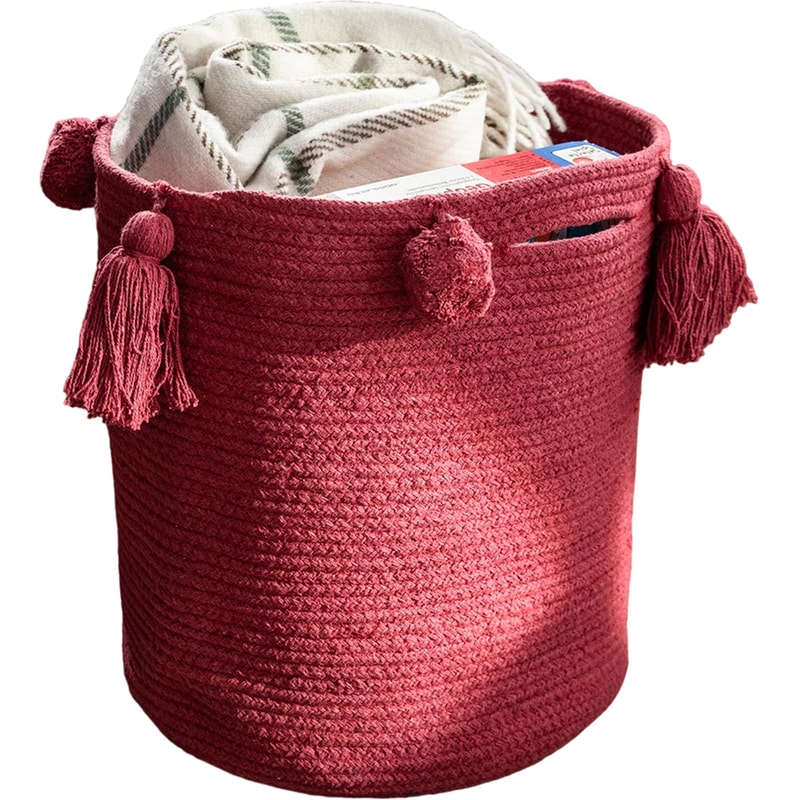 GOFIS HOME Καλάθι Αποθήκευσης Gofis Home Βαμβάκι 33x35cm - Κόκκινο