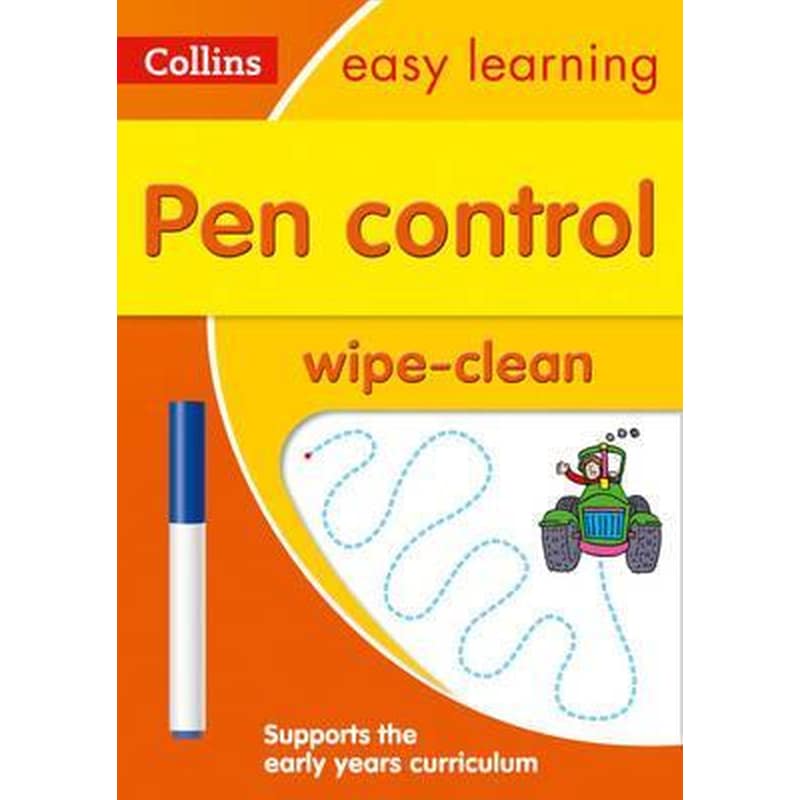 Pen Control Age 3-5 Wipe Clean Activity Book