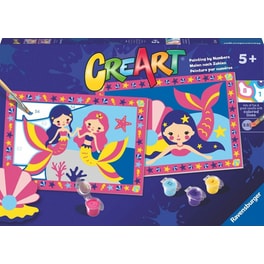 Σετ Ζωγραφικής Ravensburger CreArt Junior Ζωγραφική Enchanting Mermaids - Γοργόνες