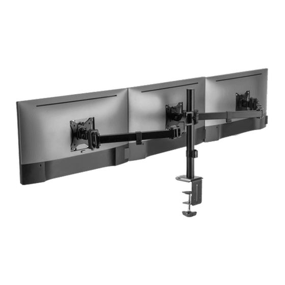Βάση στήριξης οθόνης με βραχίονα SBOX LCD-352/3-2 17" - 27" - Μαύρο image 4