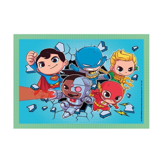 Παιδικό Παζλ Clementoni 4 In 1 Supercolor Dc Comics Super Friends (72 Κομμάτια) image 3