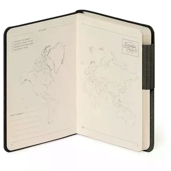 Σημειωματάριο Legami Ριγέ Small Deep Graphite image 2