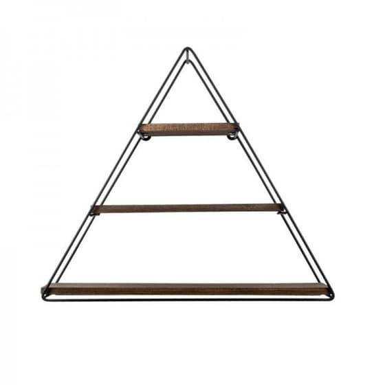 Ραφιέρα 24mall Gladiolo από Μέταλλο/Ξύλο 60x15x52 cm - Ανθρακί/Μαύρο image 0