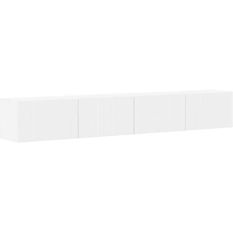 Έπιπλο Τηλεόρασης VidaXL Επιτοίχιο 2 τμχ 98 x 31 x 29,5 cm - Λευκό