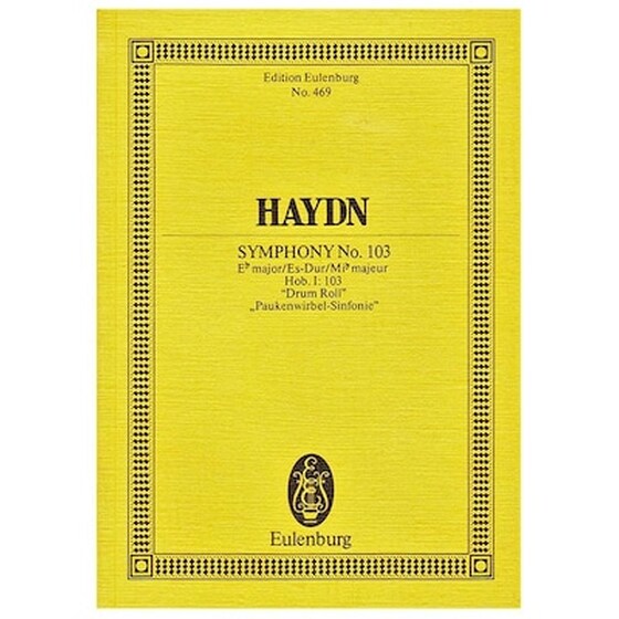 Βιβλίο Για Σύνολα Editions Eulenburg Haydn - Symphony Nr.103 ''drum Roll'' [pocket Score] image 0