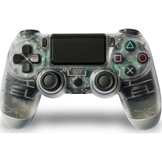 Doubleshock Gamepad Ασύρματο για PS4 με Δόνηση Διάφανο image 1