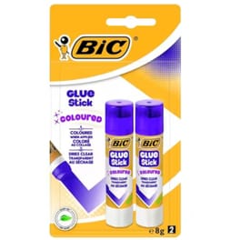Κόλλα BIC Χρωματιστή Σε Στικ 8Gr (2 Τεμάχια)