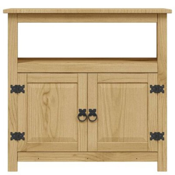 Έπιπλο Τηλεόρασης VidaXL Ξύλο Πεύκου 80x43x78 cm - Καφέ image 4