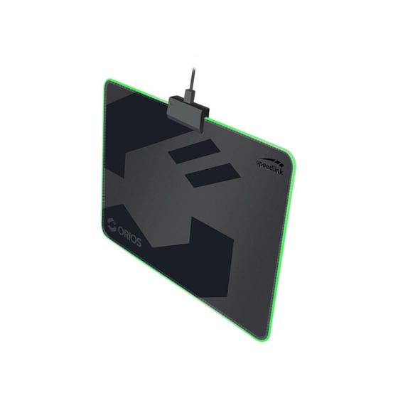 SpeedLink Orios Gaming Mouse Pad Medium 350mm με RGB Φωτισμό Μαύρο image 1
