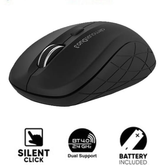 Alcatroz Duo 3 Silent Ασύρματο Ποντίκι Μαύρο image 1