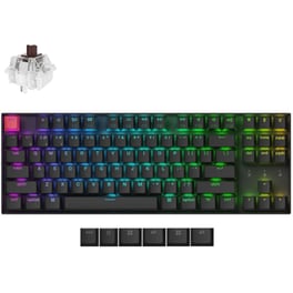 Keychron K8 V2 Ασύρματο Gaming Μηχανικό Πληκτρολόγιο Tenkeyless με Keychron Super Brown διακόπτες και RGB φωτισμό (Αγγλικό US) K8X-H3