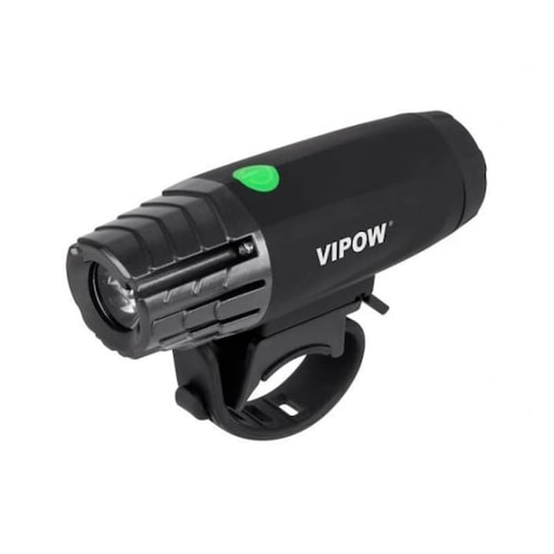 VIPOW Vipow Εμπρόσθιο Φως Ποδηλάτου Urz0915, 3w, Toshiba Led, Μαύρο