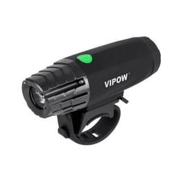Vipow Εμπρόσθιο Φως Ποδηλάτου Urz0915, 3w, Toshiba Led, Μαύρο