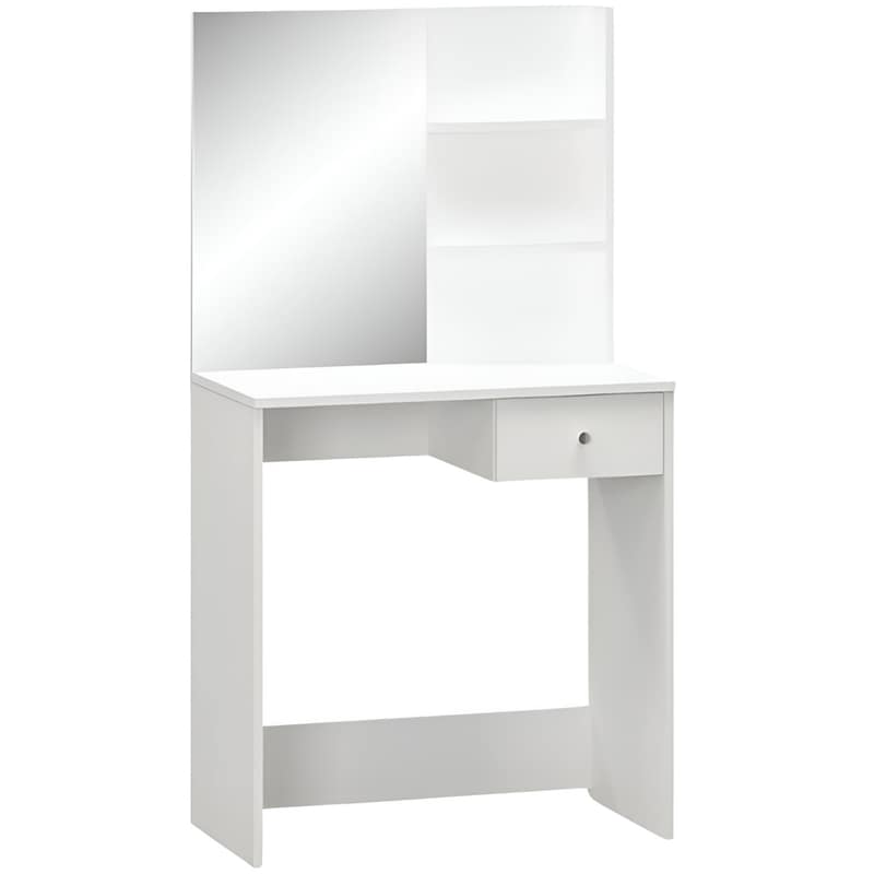 VIDAXL Μπουντουάρ Vidaxl από Μοριοσανίδα 75x40x141 cm - Λευκό