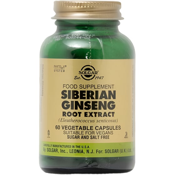 Ειδικό Συμπλήρωμα Διατροφής Solgar Siberian Ginseng Root Extract - 60 κάψουλες image 0
