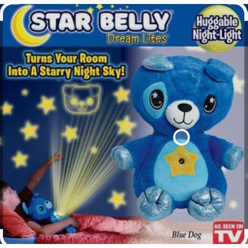 Star Belly Dream Lites Huggable Nightlight Plush Blue