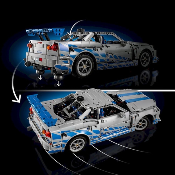 LEGO® Technic 2 Fast 2 Furious Nissan Skyline GT-R (R34) Car (42210) image 6