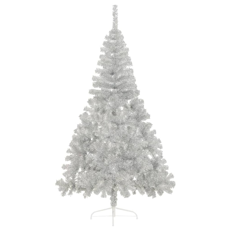 Χριστουγεννιάτικο Δέντρο VidaXL Μισό 1.50m - Ασημί