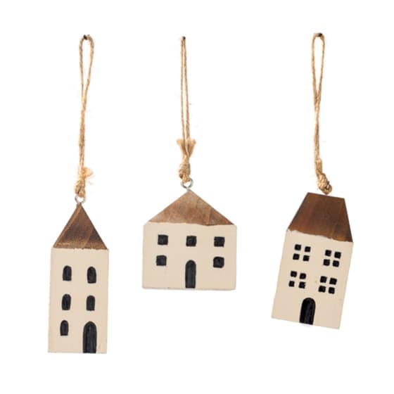 Χριστουγεννιάτικο Στολίδι Baden Πλαστικό 1 Τμχ - Σπιτάκι image 0