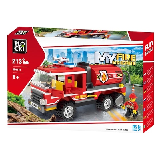 Blocki Myfirebrigade Water Tanker 213 Τεμάχια Kb0815 image 0