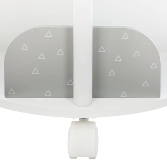 Παιδική Βιβλιοθήκη Atmosphera Round 158471b MDF 40x40x59 cm - Λευκό / Γκρι image 4