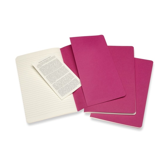 Σημειωματάριο Moleskine Cahier Ruled Large Ροζ (3 Τεμάχια) image 2